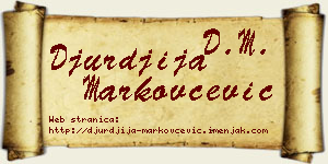 Đurđija Markovčević vizit kartica